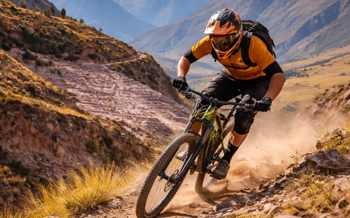 The Scenic Enduro Routes in Maras offer long, technical descents with spectacular views.