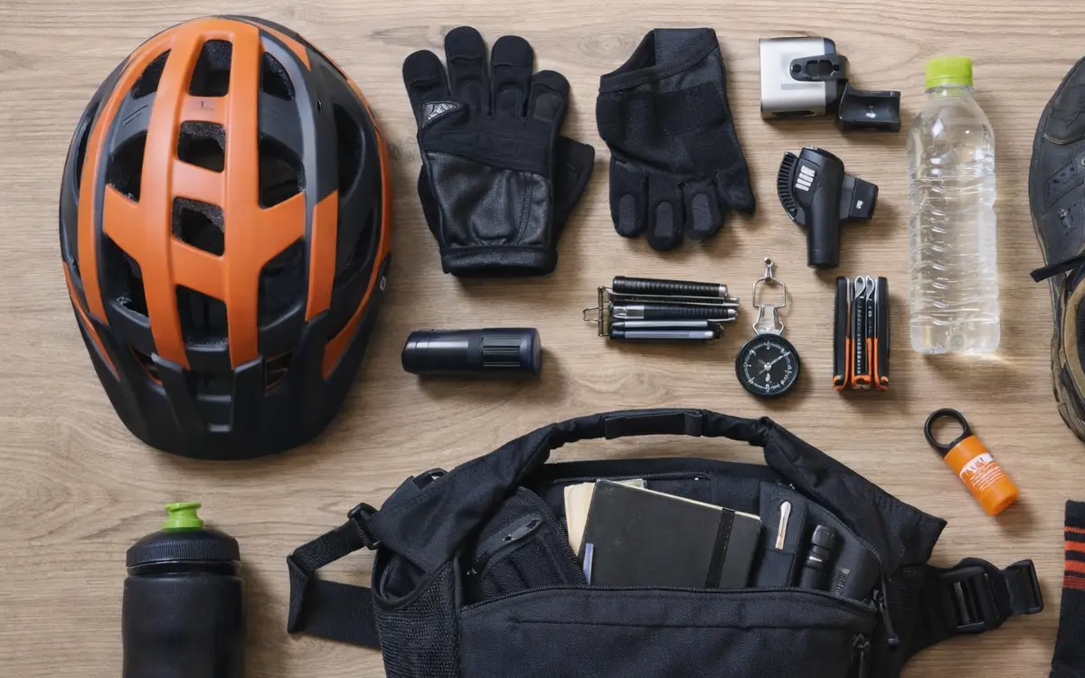 Among the items are multi tools, essential for fixing mechanical issues on the trail.