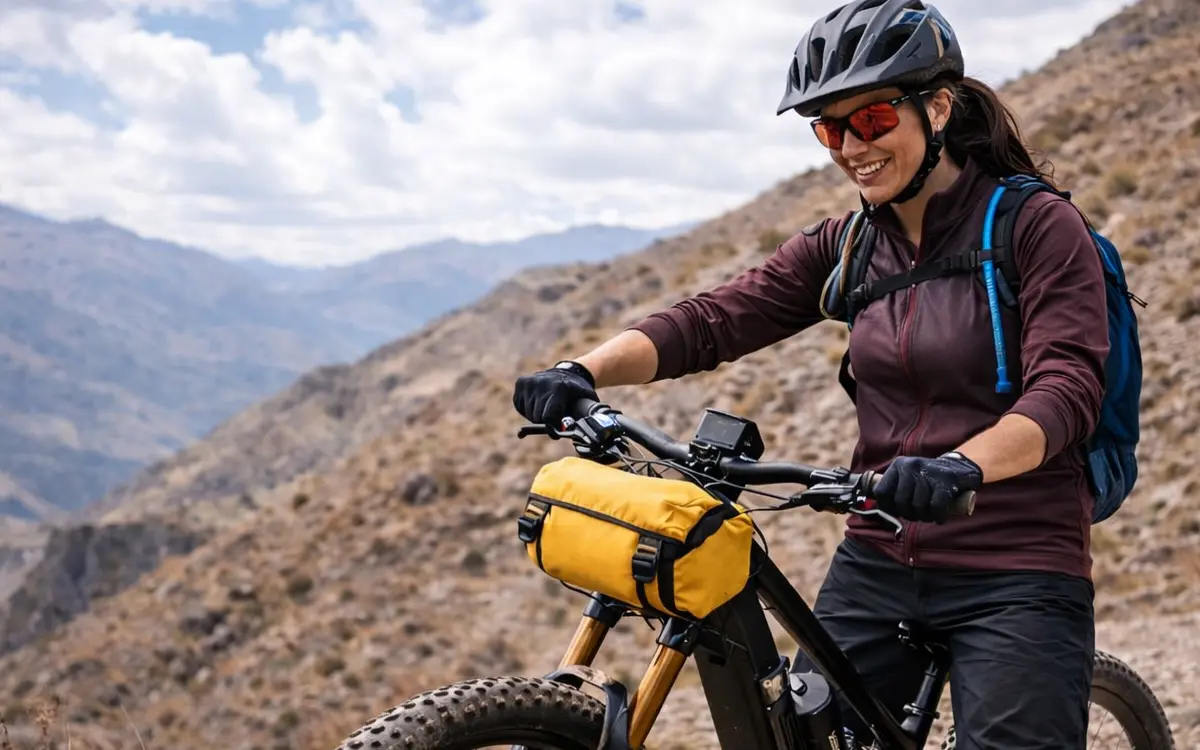 The dry and rocky terrain helps explain why so many common mistakes happen on your first e-MTB ride when you do not anticipate the type of trail.