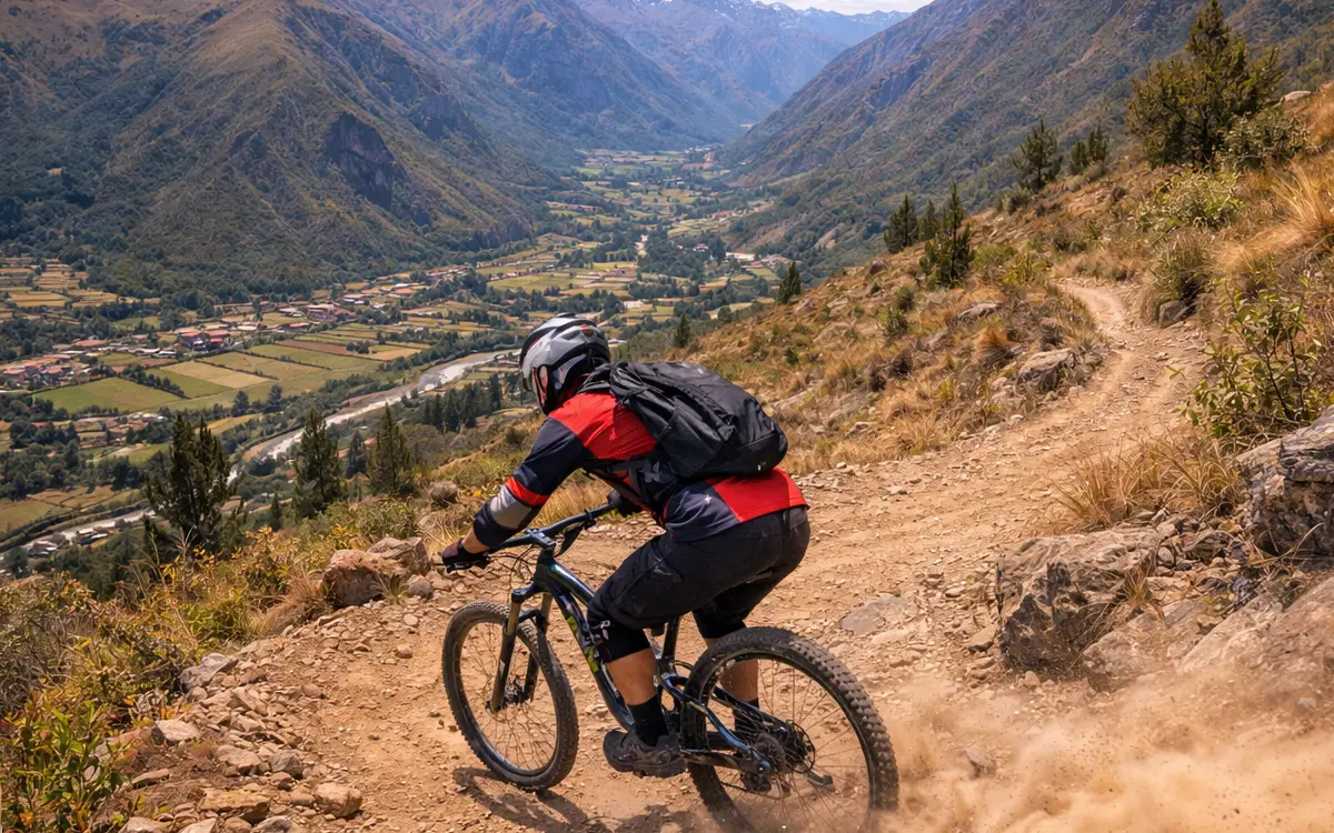 La temporada seca para downhill en el Valle Sagrado te da senderos más firmes y un terreno más predecible para bajar con confianza.