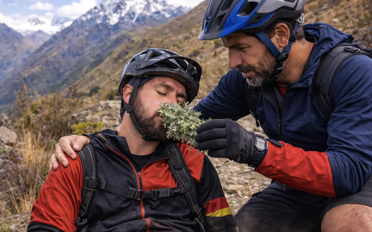 El entorno de alta montaña recuerda que el mal de altura en Cusco MTB es un riesgo real si no te aclimatas.